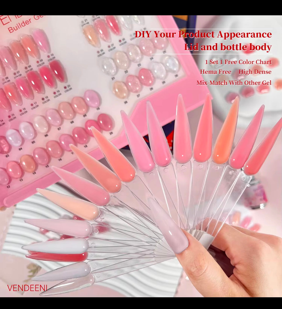 BUILDER GEL - BIAB GEL - 30 COLOR VENDEENI