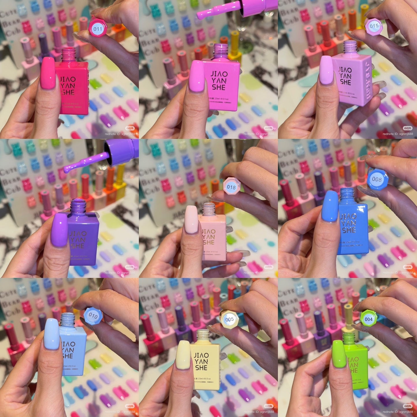 JIAO YAN SHE CUTE BEAR CLUB : PASTEL - 20 COLOR