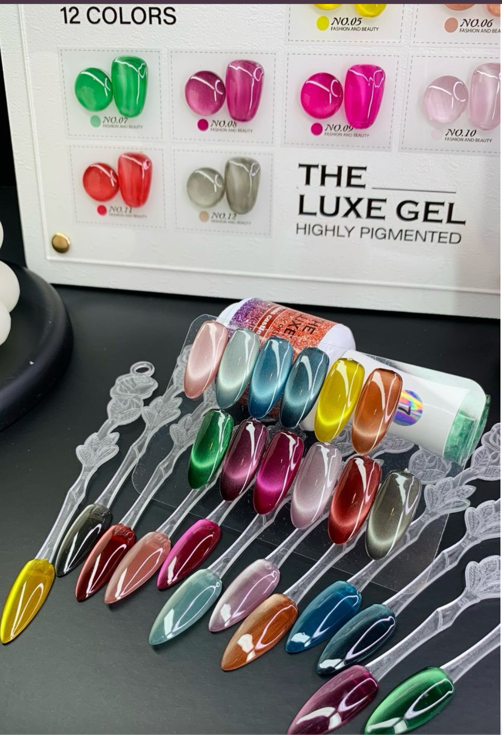 LUXE GEL GLASS CASTLE CATEYE 12 COLOR