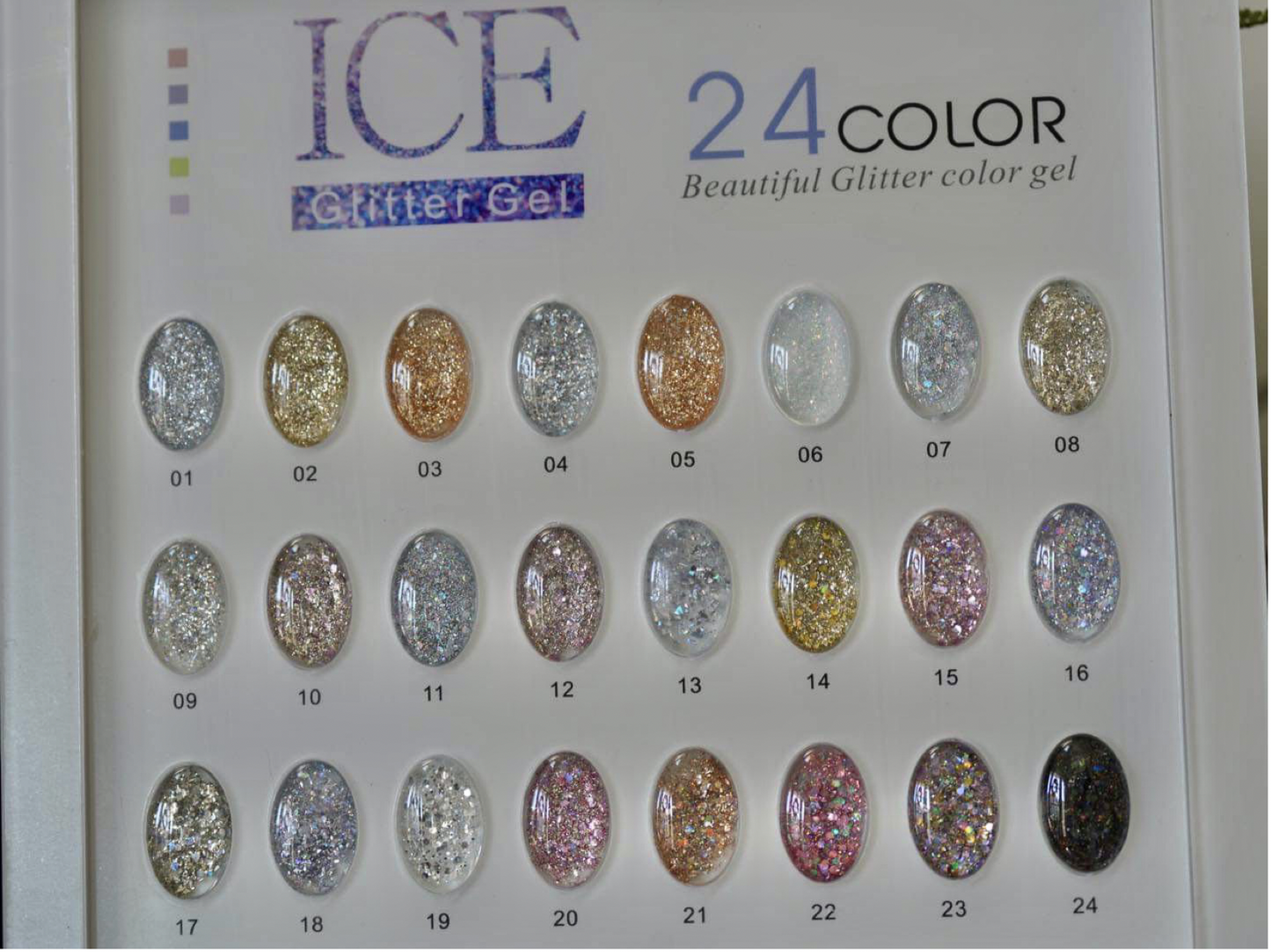 ICE GLITTER GEL - 24 COLORS