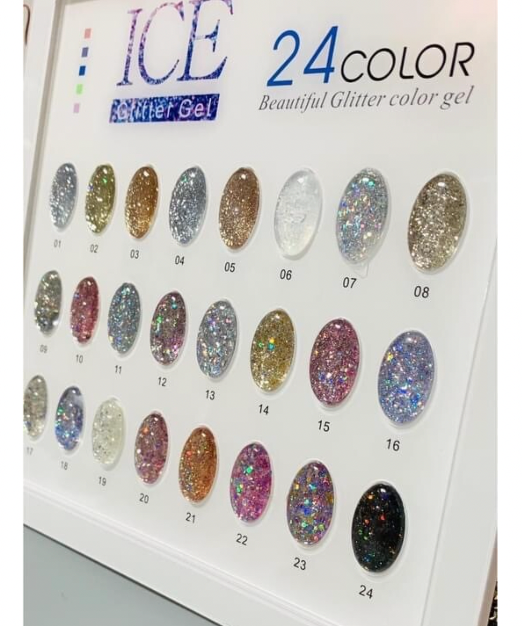 ICE GLITTER GEL - 24 COLORS