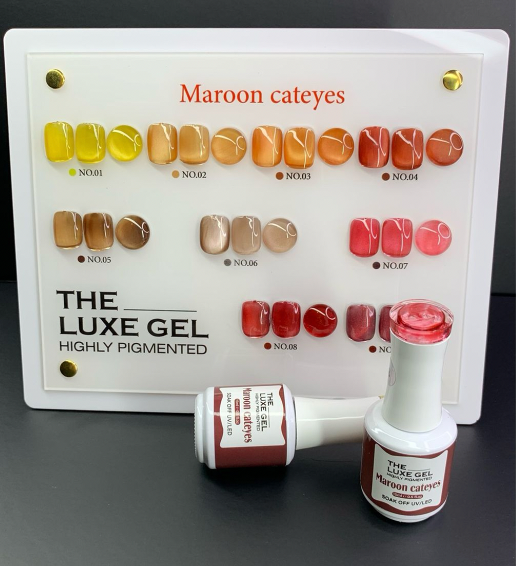 LUXE GEL MAROON CATEYE 9 COLOR