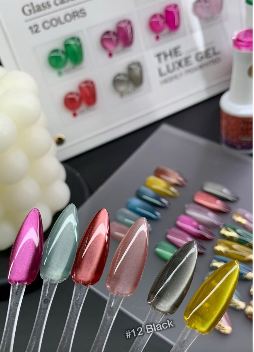 LUXE GEL GLASS CASTLE CATEYE 12 COLOR