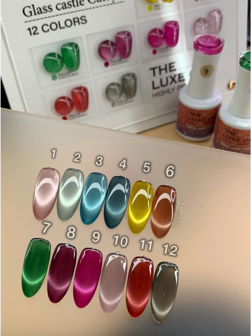 LUXE GEL GLASS CASTLE CATEYE 12 COLOR
