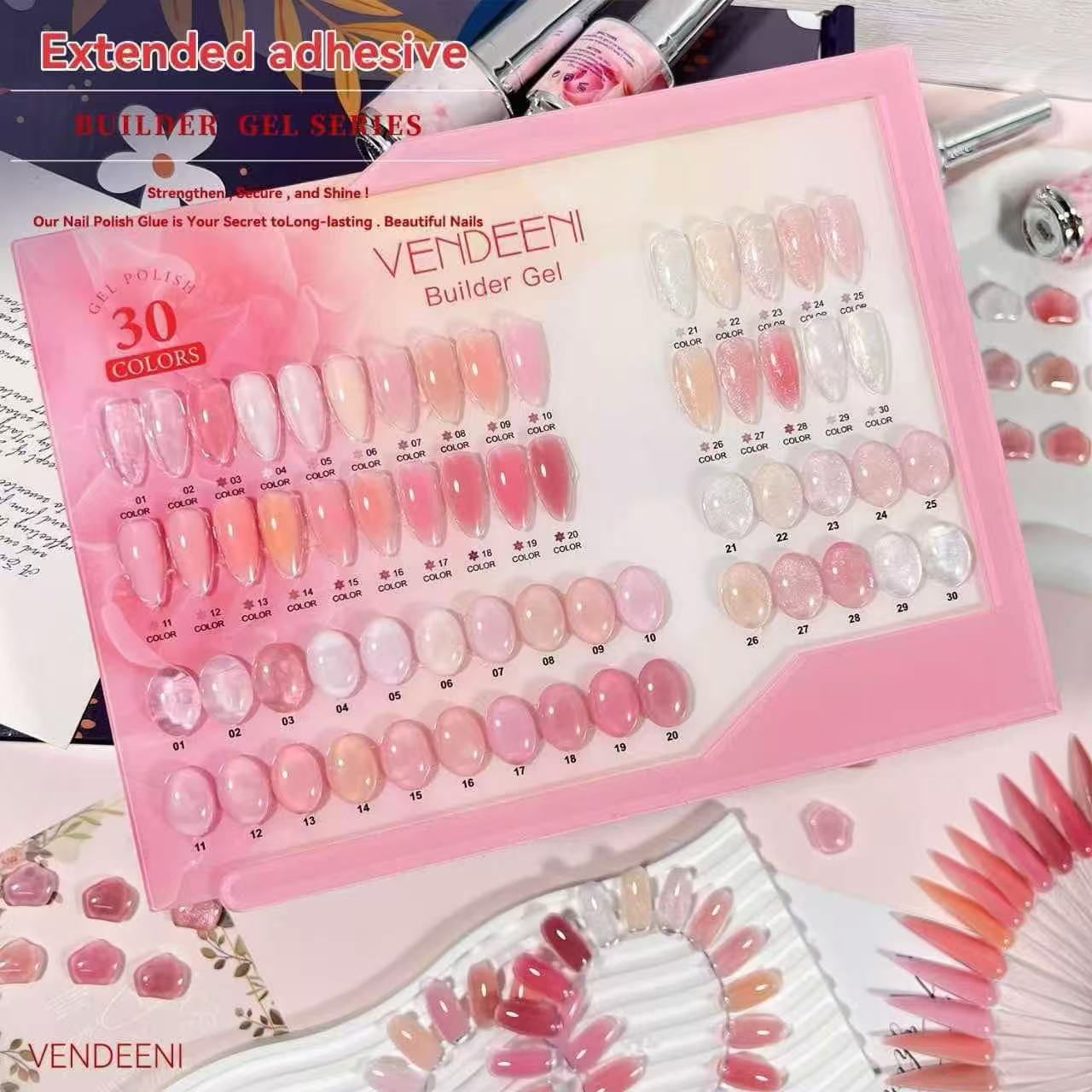 BUILDER GEL - BIAB GEL - 30 COLOR VENDEENI