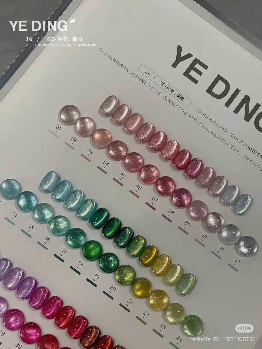 YEDING SUMMER DIAMOND CATEYE - 36 COLOR
