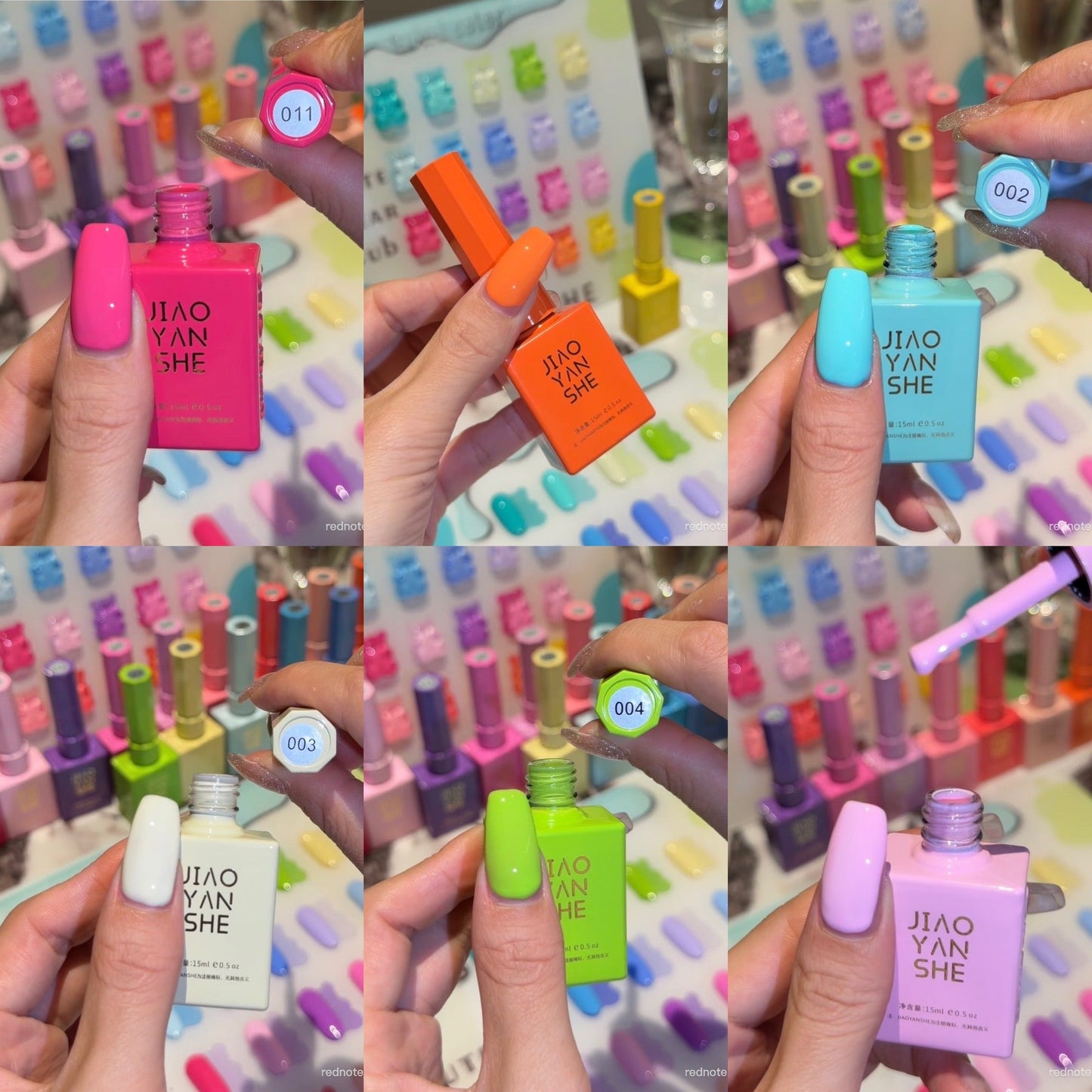 JIAO YAN SHE CUTE BEAR CLUB : PASTEL - 20 COLOR
