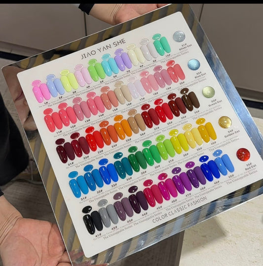JIAO YAN SHE GEL SET 55 COLOR - PRE ORDER 10 DAYS