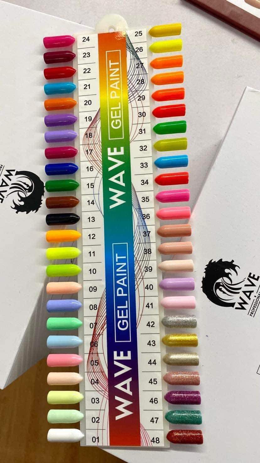 WAVEGEL GEL ART PAINT COLLECTION SET