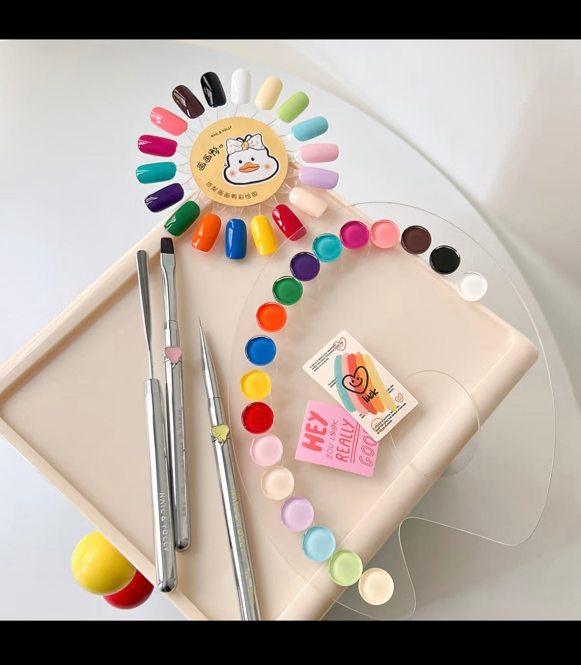 NAIL & YOLLY DUCK PALETTE ART GEL ( 18 COLOR ) - PRE ORDER SHIP OUT MAY 29