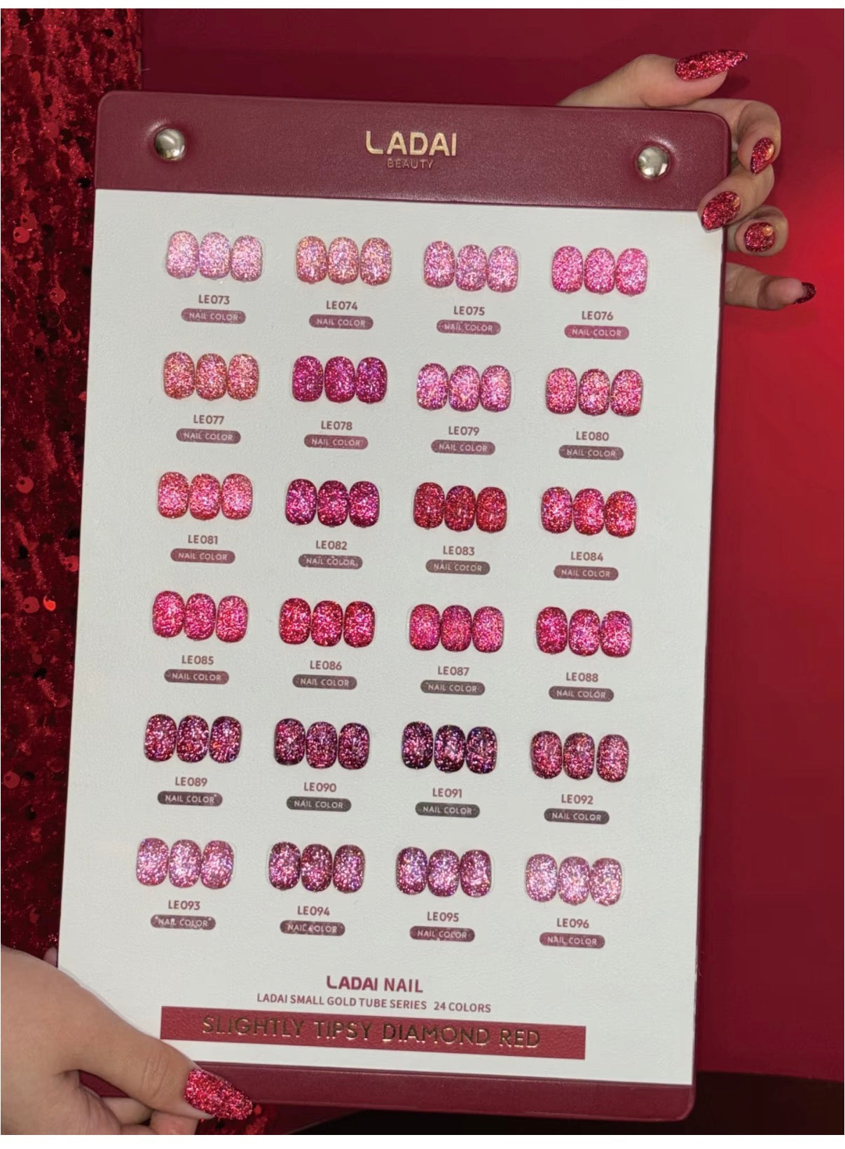 LADAI SLIGHTLY TIPSY DIAMOND RED 24 COLOR