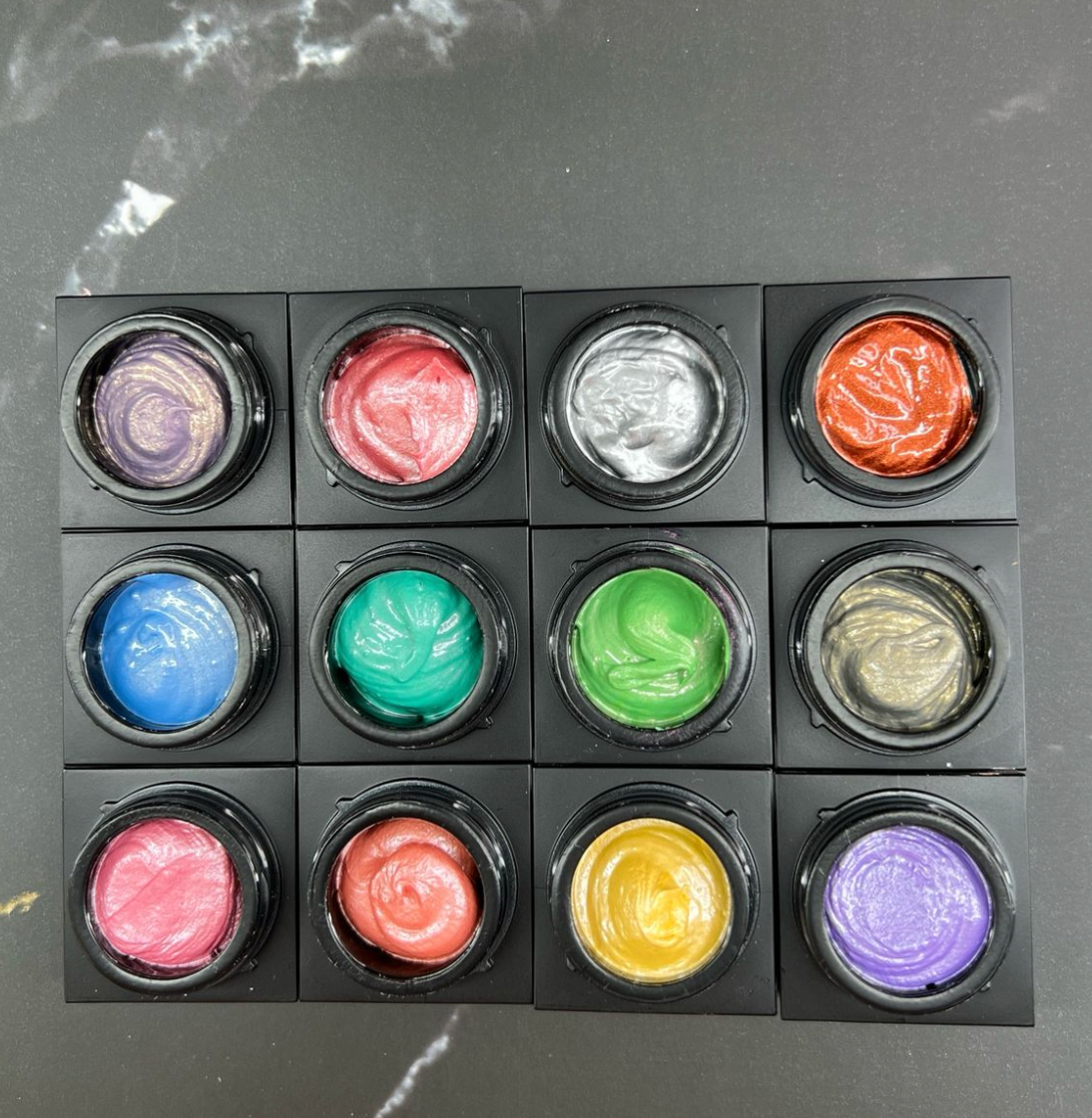 SILK DESIGN STAMPS GEL SET 12 COLOR