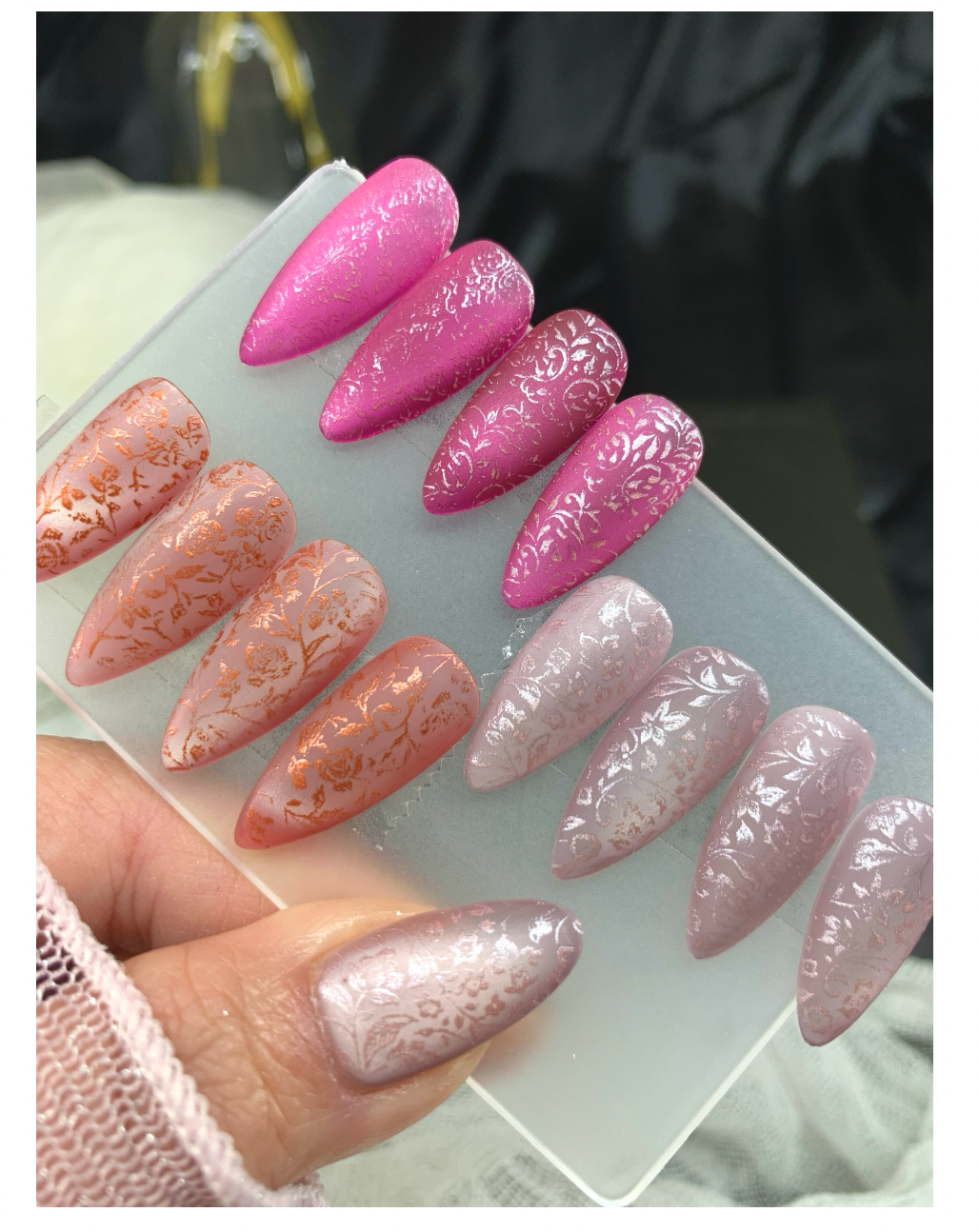 SILK DESIGN STAMPS GEL SET 12 COLOR