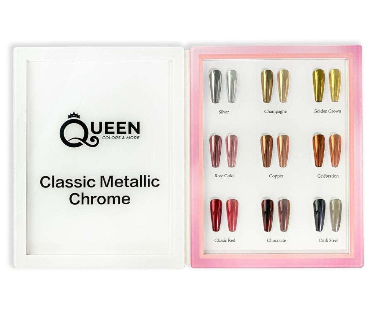 Sample Book Classic Metallic 9 colors display